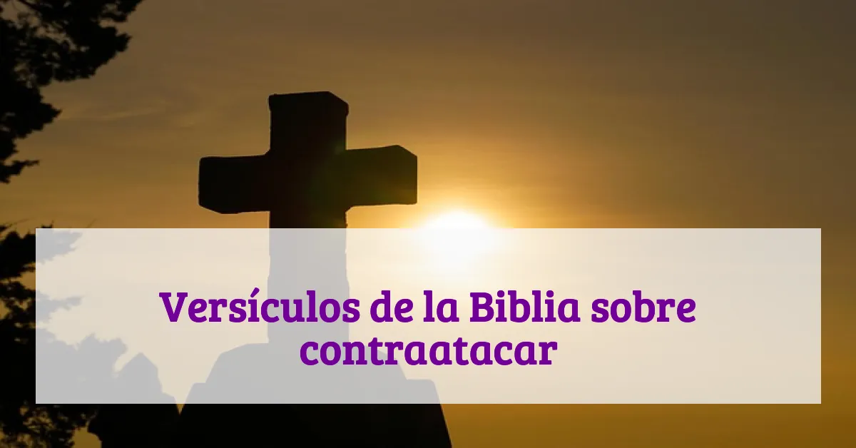 Versículos de la Biblia sobre contraatacar