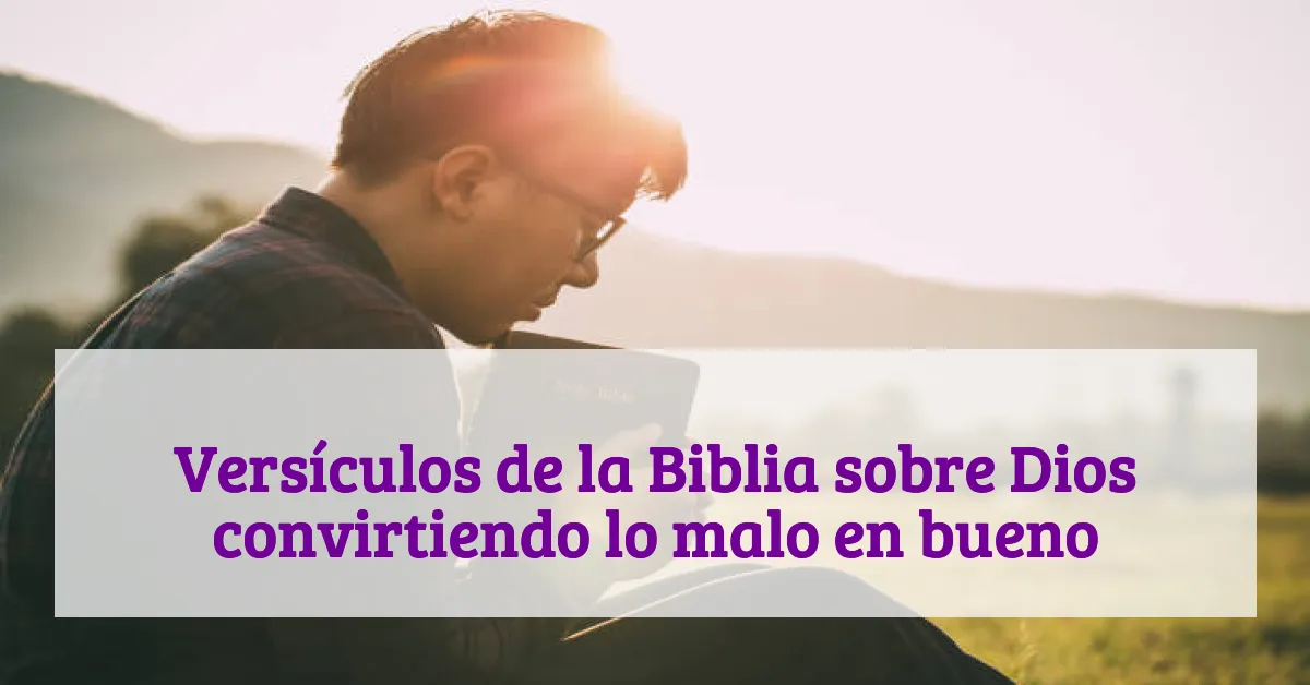 Versículos de la Biblia sobre Dios convirtiendo lo malo en bueno