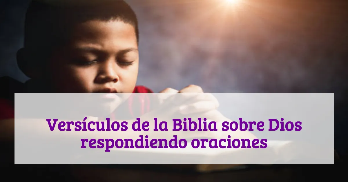 Versículos de la Biblia sobre Dios respondiendo oraciones