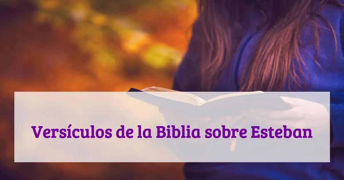 Versículos de la Biblia sobre Esteban