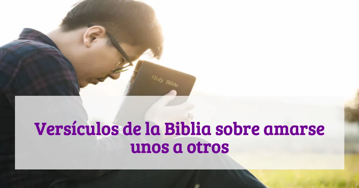 Versículos de la Biblia sobre amarse unos a otros