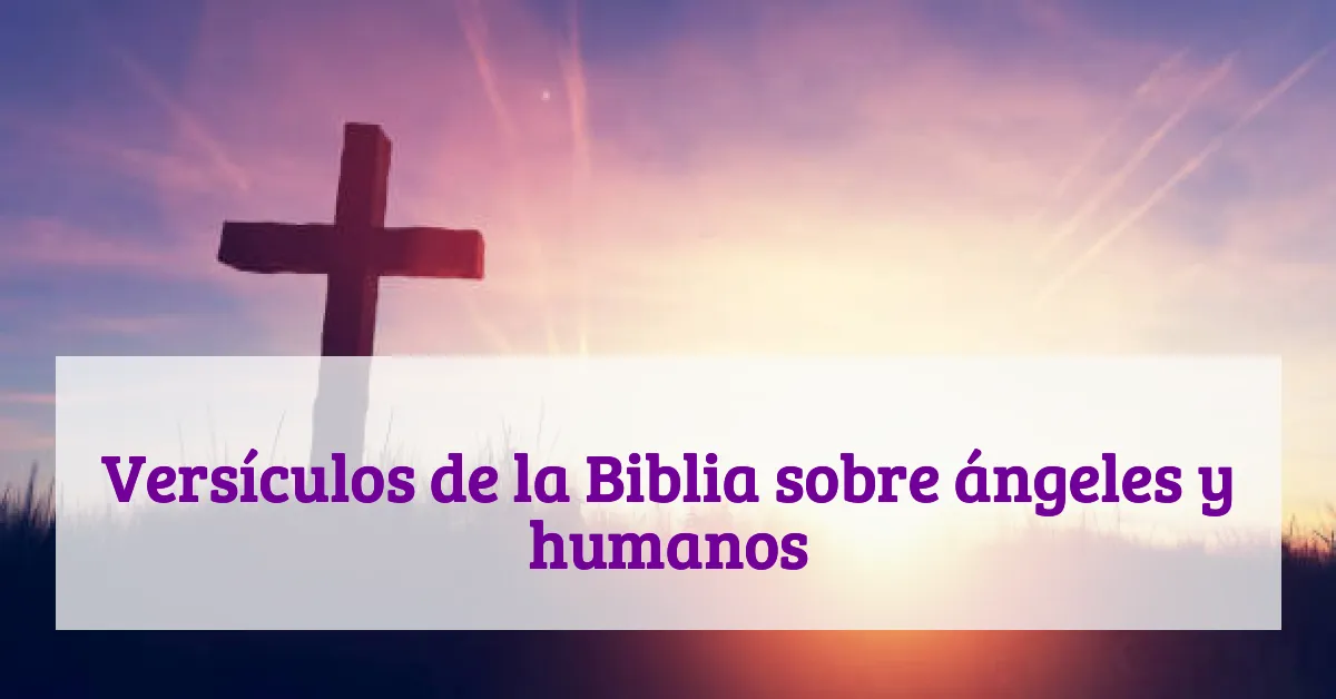 Versículos de la Biblia sobre ángeles y humanos