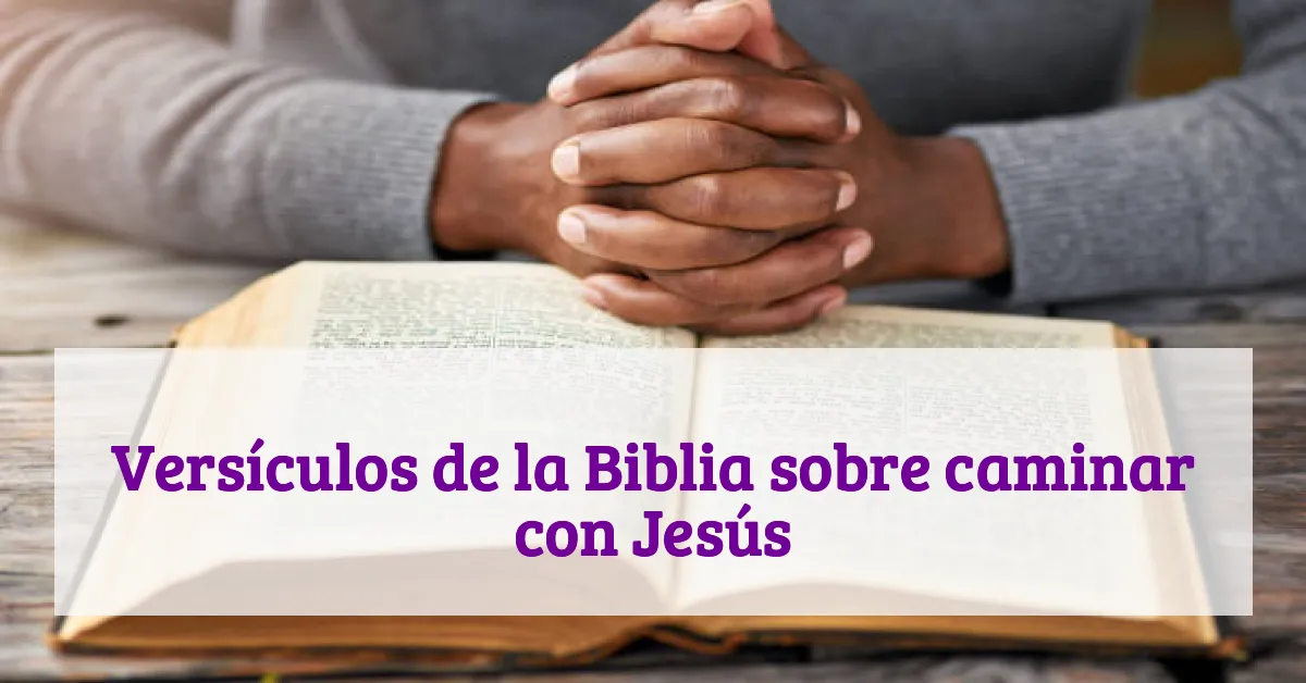 Versículos de la Biblia sobre caminar con Jesús