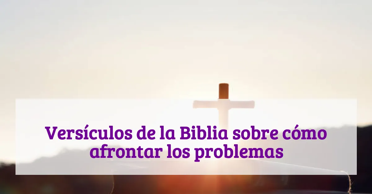 Versículos de la Biblia sobre cómo afrontar los problemas