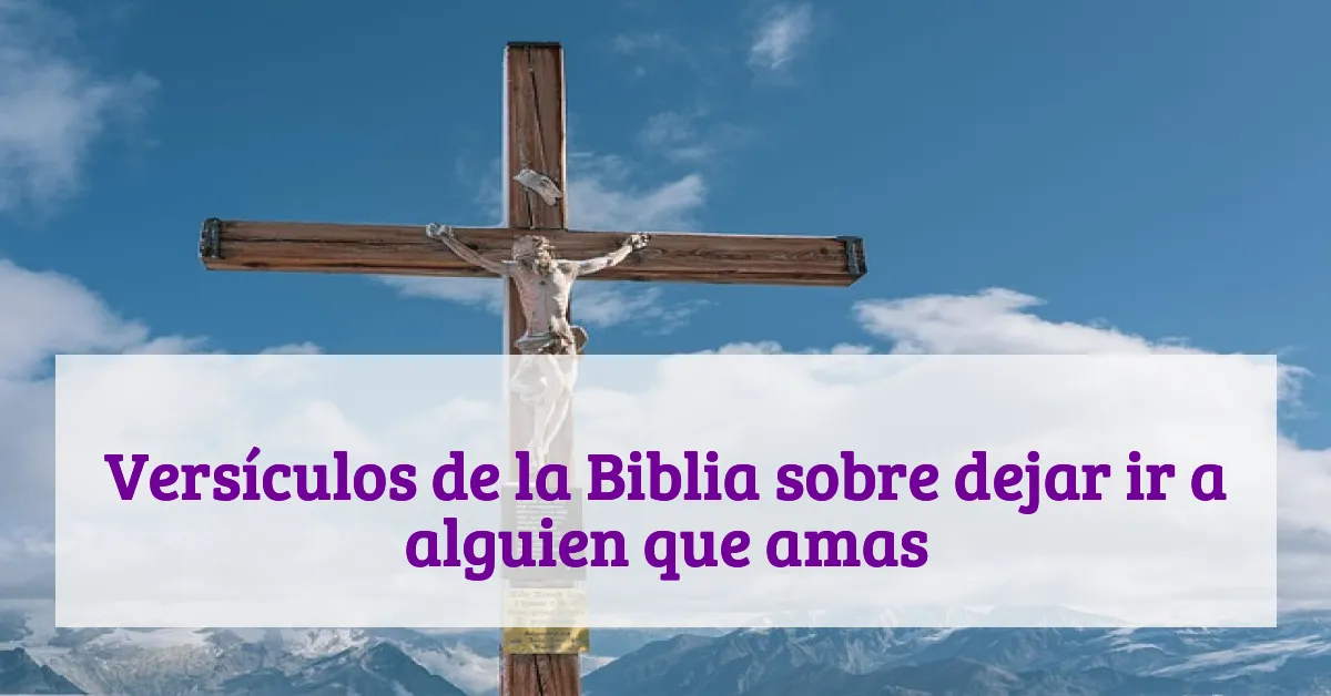 Versículos de la Biblia sobre dejar ir a alguien que amas