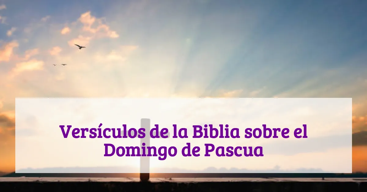 Versículos de la Biblia sobre el Domingo de Pascua