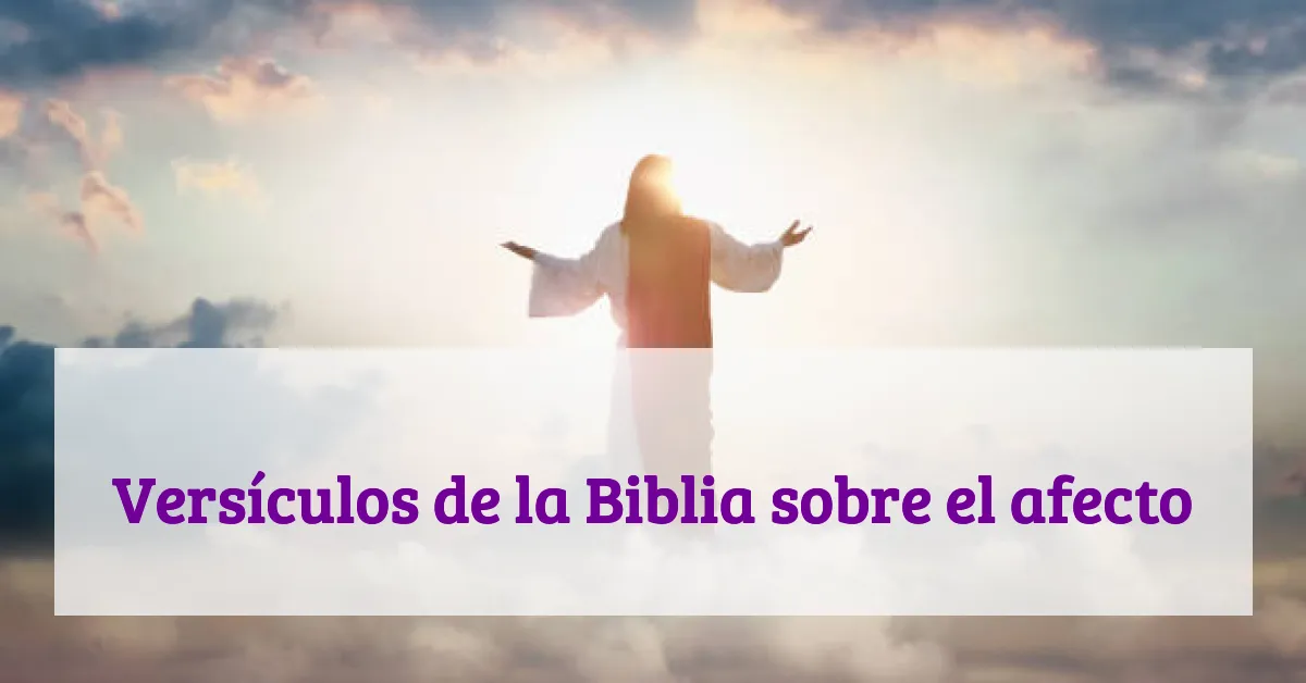 Versículos de la Biblia sobre el afecto