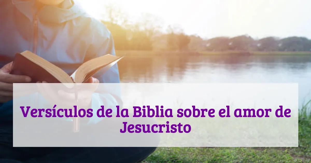 Versículos de la Biblia sobre el amor de Jesucristo