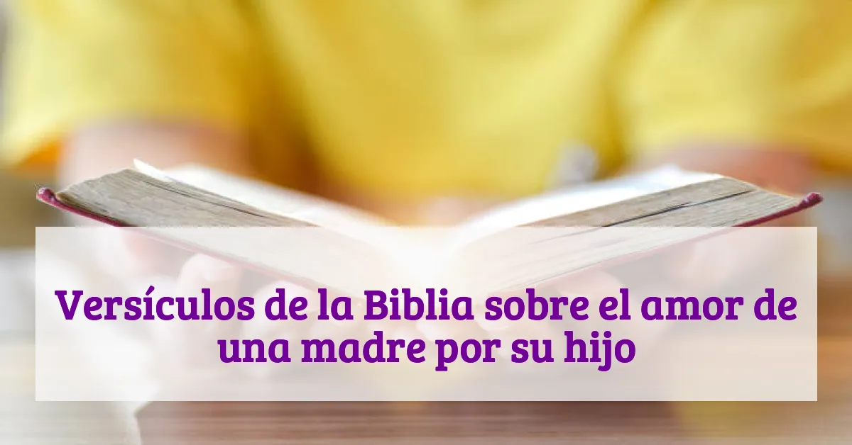 Versículos de la Biblia sobre el amor de una madre por su hijo