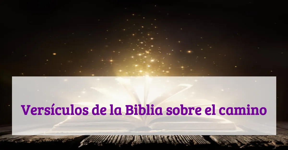 Versículos de la Biblia sobre el camino