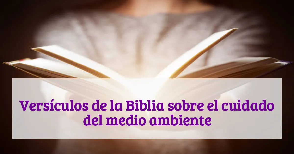 Versículos de la Biblia sobre el cuidado del medio ambiente