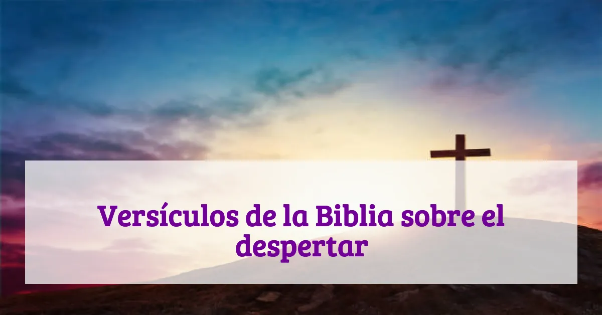 Versículos de la Biblia sobre el despertar