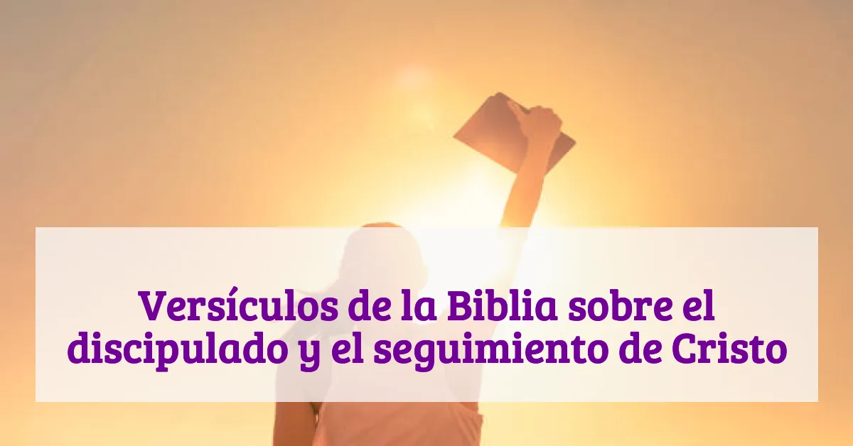 Versículos de la Biblia sobre el discipulado y el seguimiento de Cristo