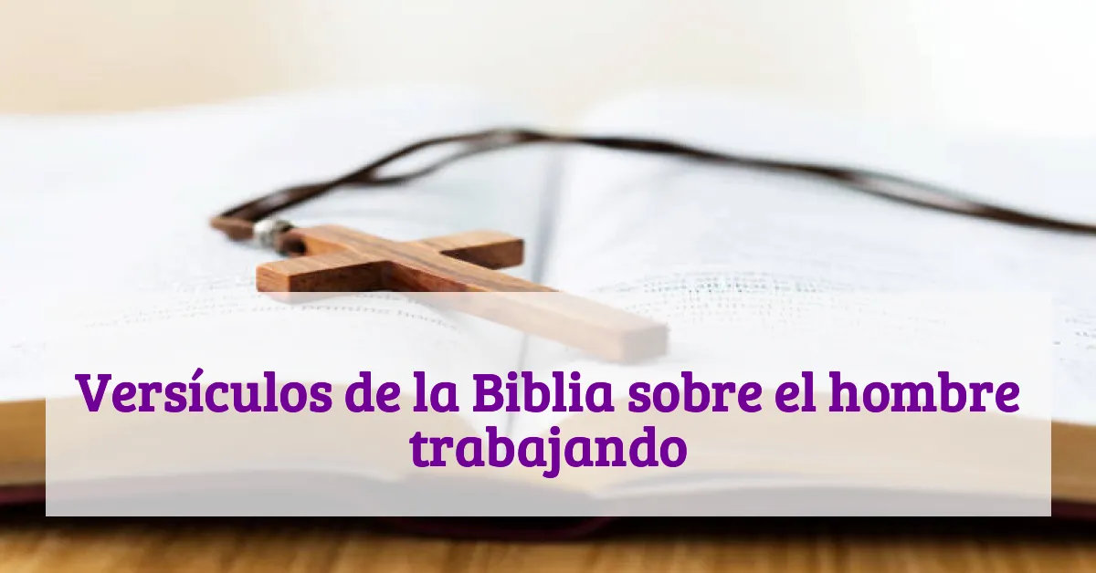 Versículos de la Biblia sobre el hombre trabajando