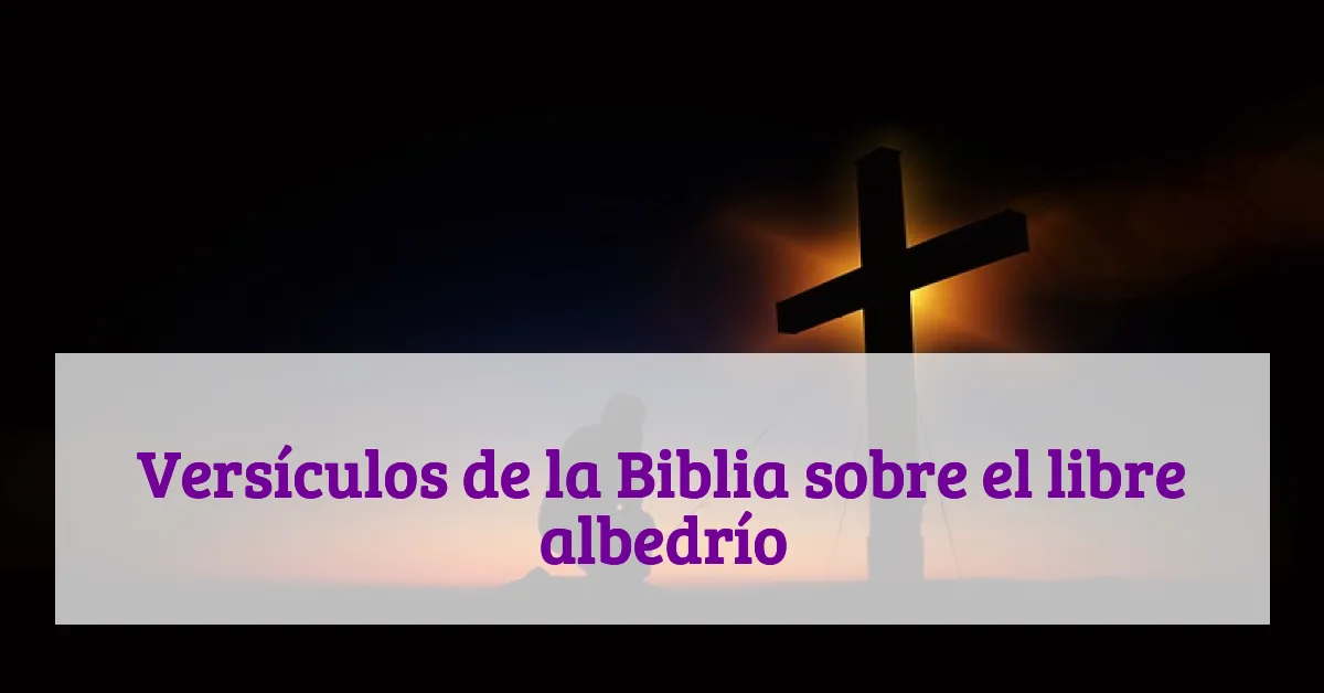 Versículos de la Biblia sobre el libre albedrío