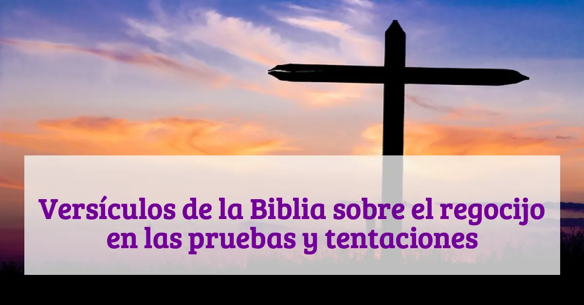 Versículos de la Biblia sobre el regocijo en las pruebas y tentaciones
