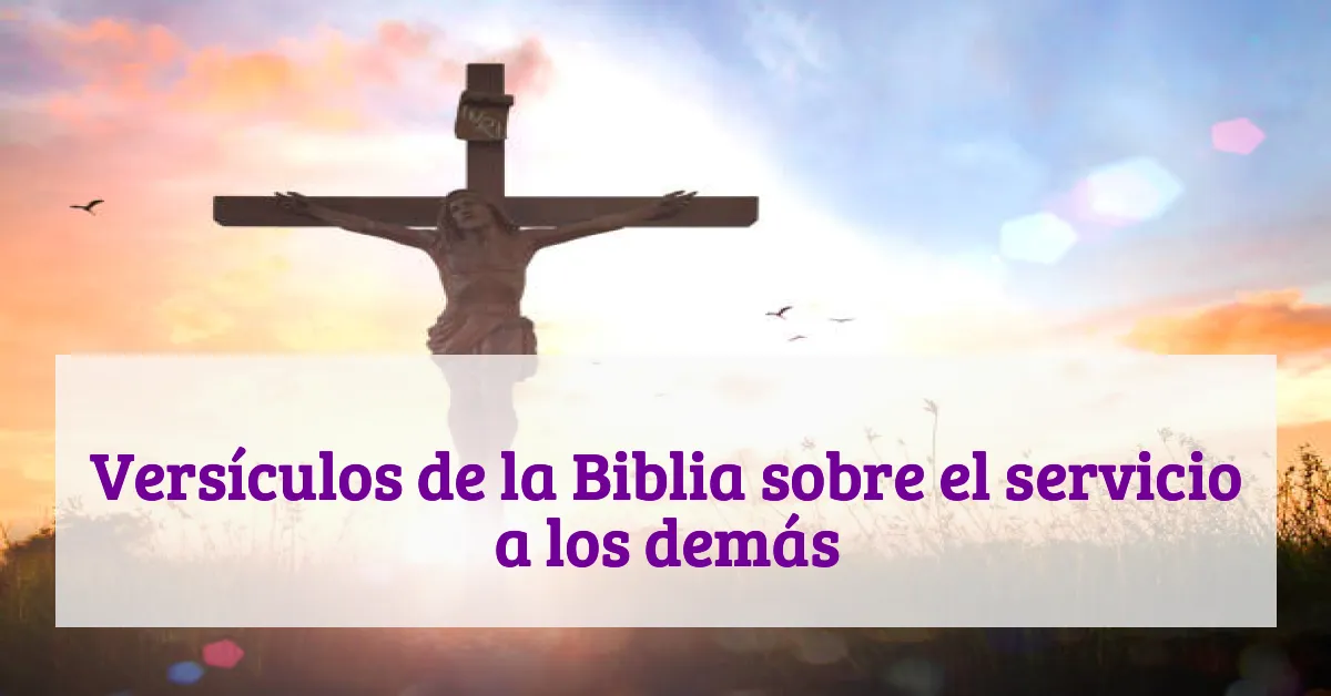 Versículos de la Biblia sobre el servicio a los demás