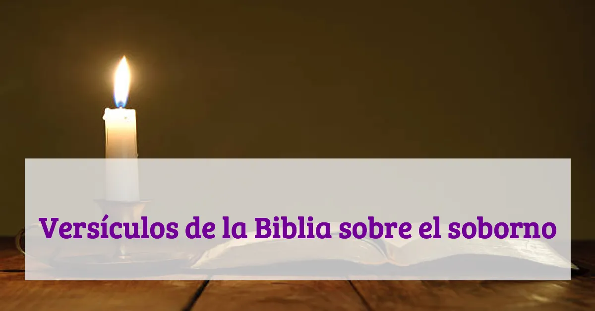 Versículos de la Biblia sobre el soborno