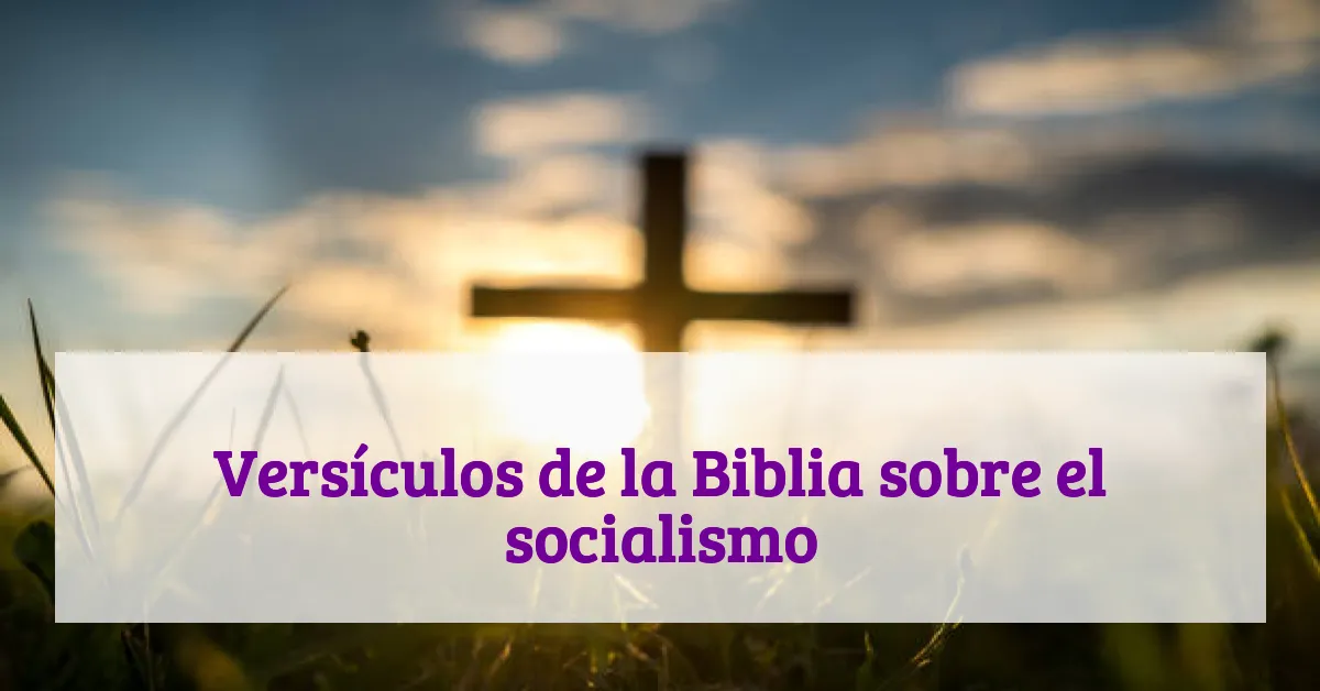 Versículos de la Biblia sobre el socialismo