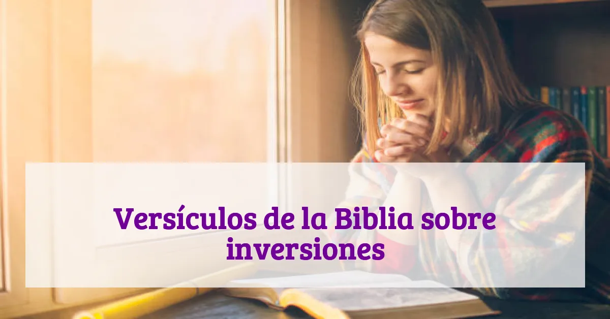 Versículos de la Biblia sobre inversiones