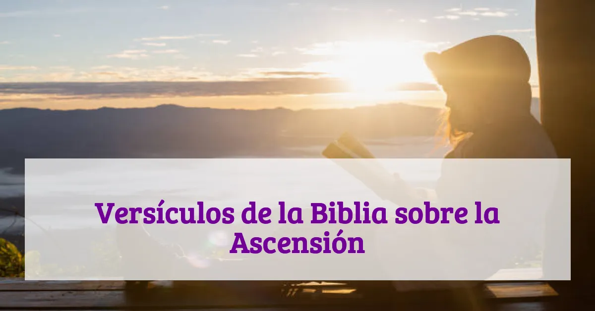 Versículos de la Biblia sobre la Ascensión