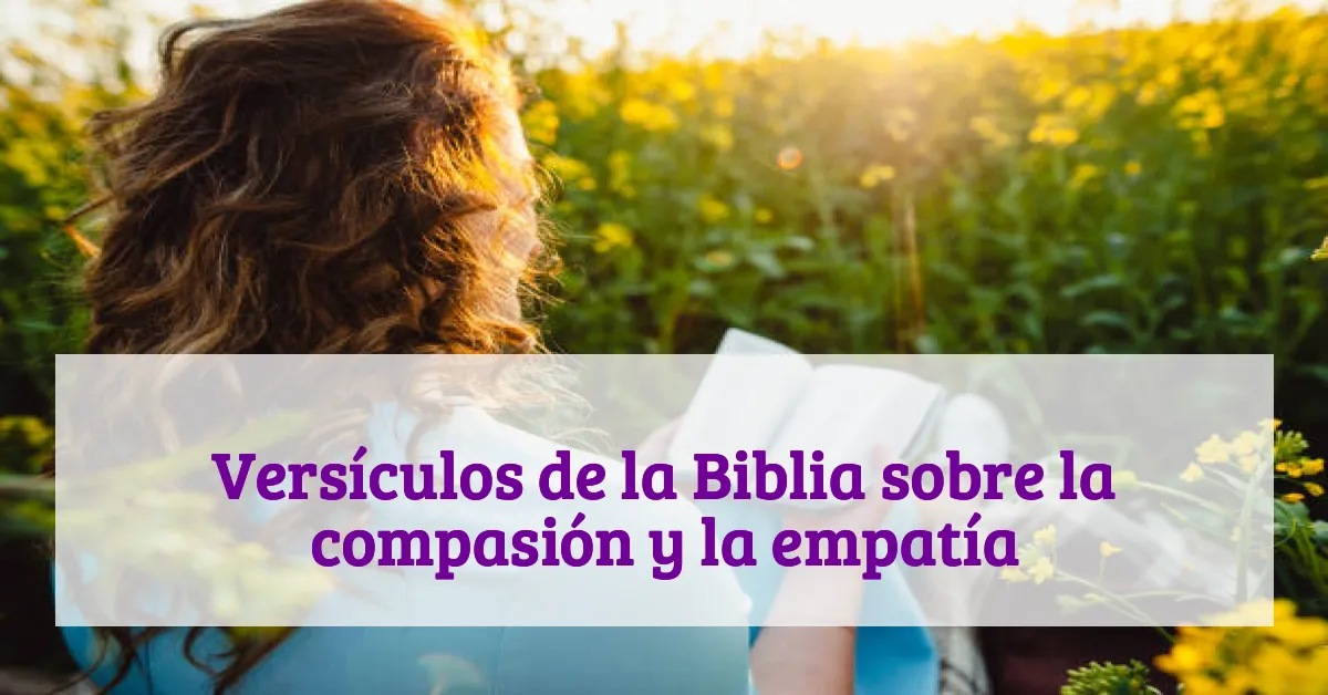 Versículos de la Biblia sobre la compasión y la empatía