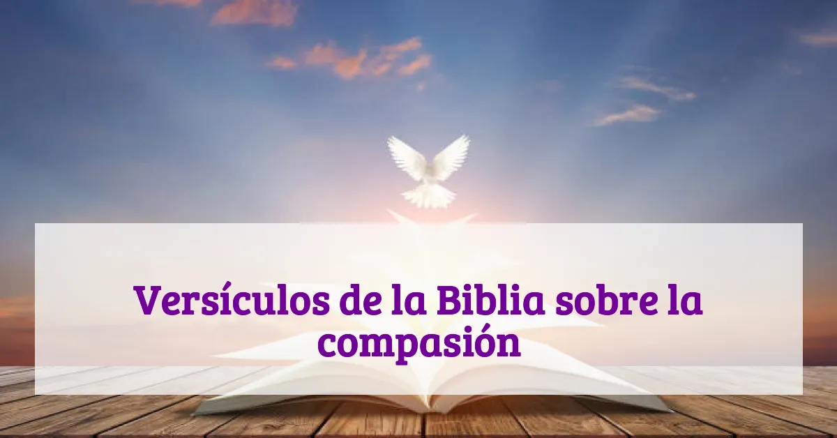 Versículos de la Biblia sobre la compasión