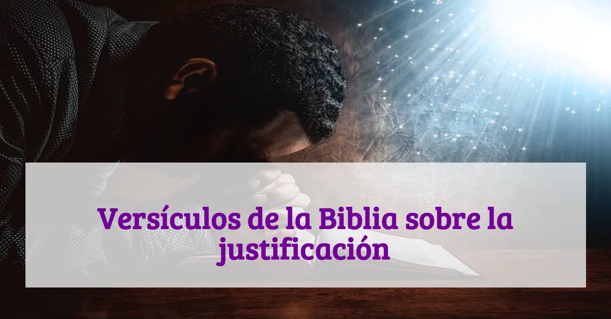 Versículos de la Biblia sobre la justificación