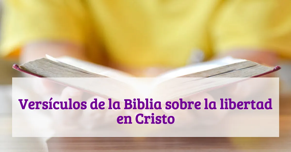 Versículos de la Biblia sobre la libertad en Cristo