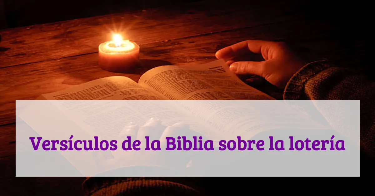 Versículos de la Biblia sobre la lotería