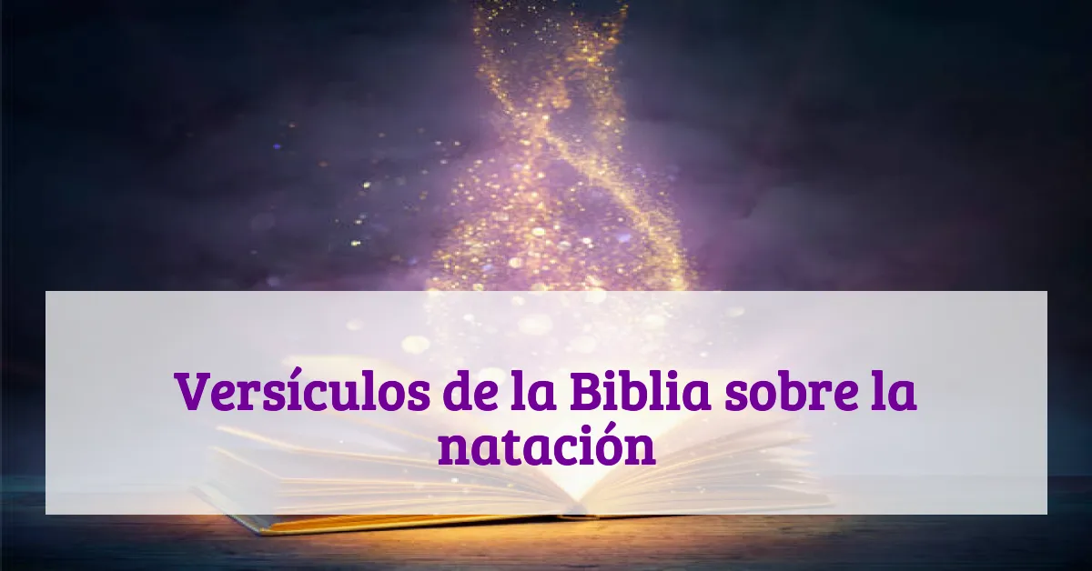 Versículos de la Biblia sobre la natación
