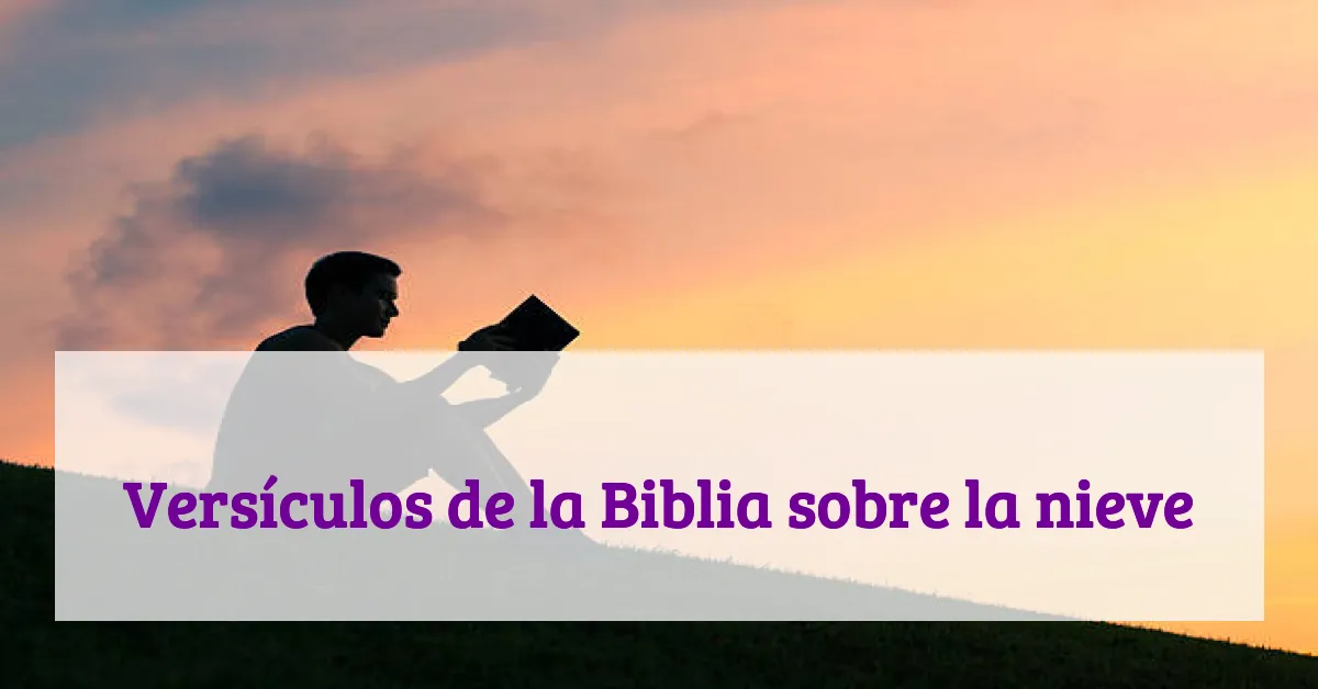 Versículos de la Biblia sobre la nieve