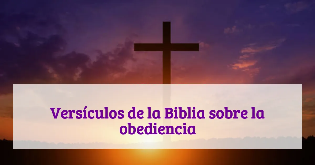 Versículos de la Biblia sobre la obediencia