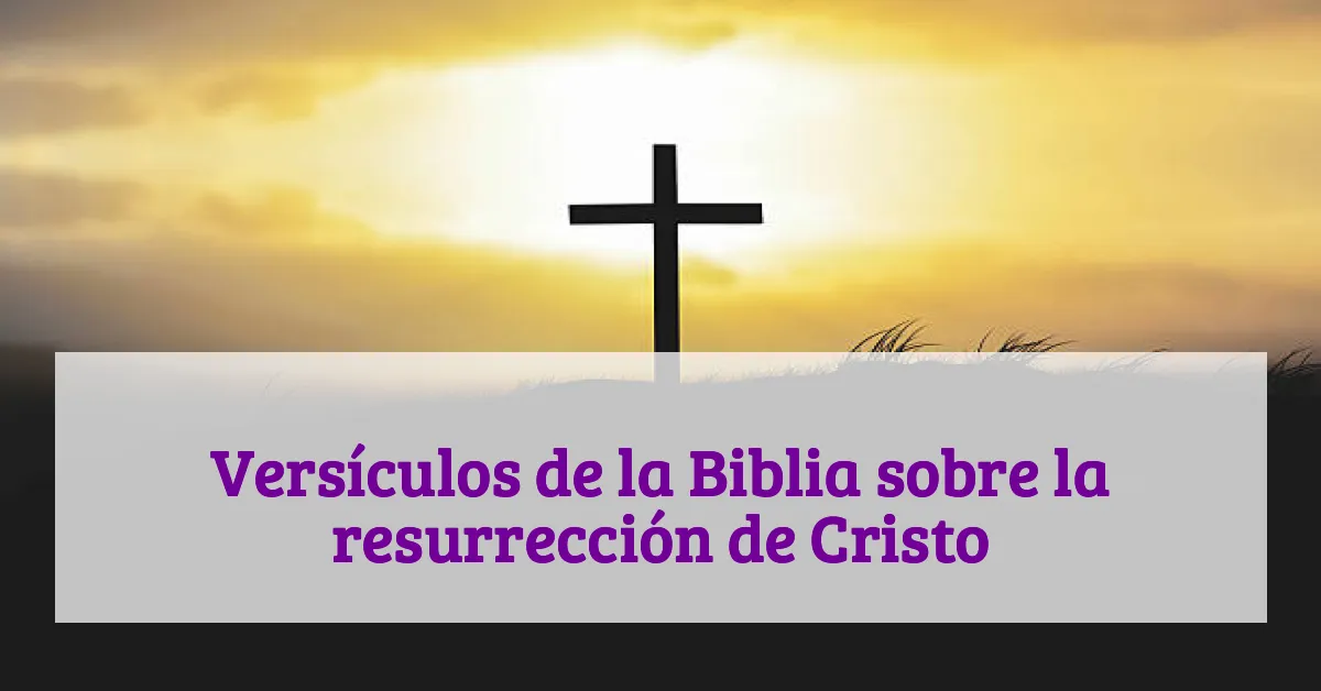Versículos de la Biblia sobre la resurrección de Cristo