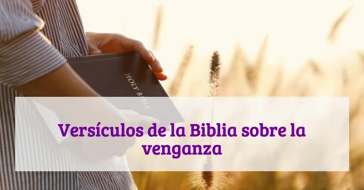 Versículos de la Biblia sobre la venganza