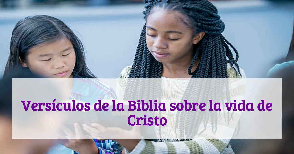 Versículos de la Biblia sobre la vida de Cristo