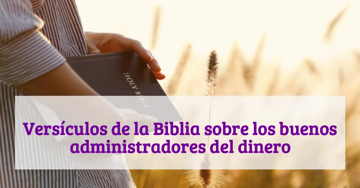 Versículos de la Biblia sobre los buenos administradores del dinero