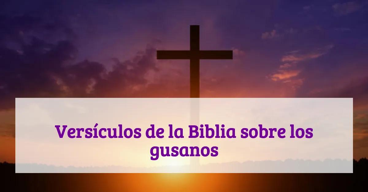 Versículos de la Biblia sobre los gusanos