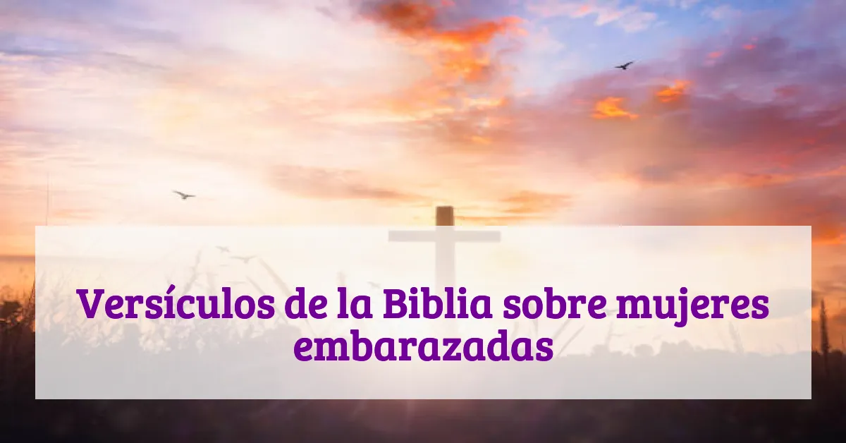 Versículos de la Biblia sobre mujeres embarazadas