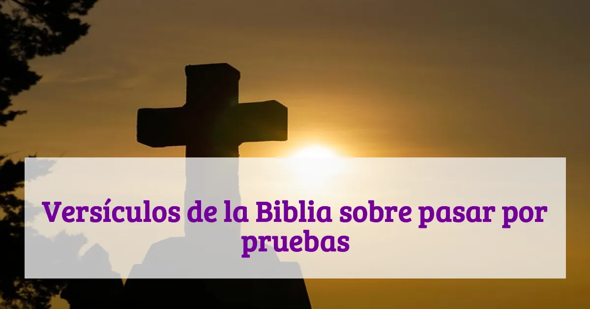 Versículos de la Biblia sobre pasar por pruebas