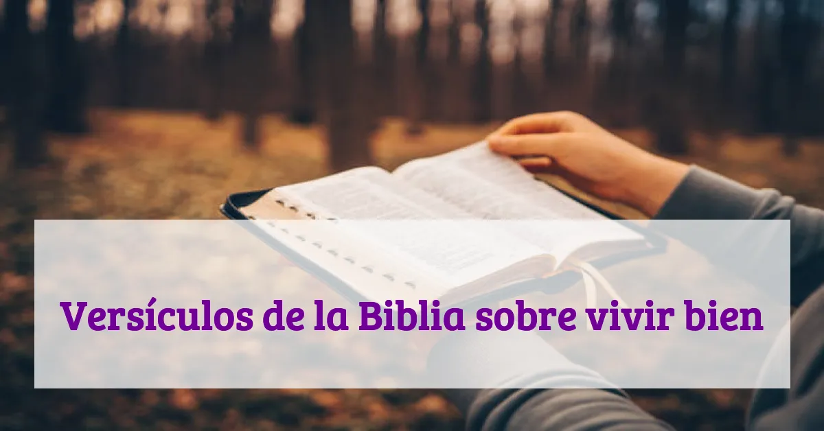 Versículos de la Biblia sobre vivir bien
